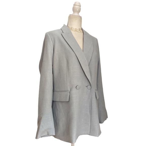 House of Harlow 1960 Double Breasted Boyfriend Blazer NWOT Large - Picture 3 of 14